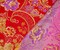 Red-Beige-Multi Polyester Floral Chinese Brocade Woven Fabric By the Yard